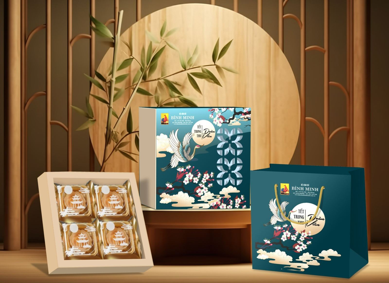 Hộp 4 bánh trung thu cao cấp - Trăng Vàng là một thức quà trân trọng