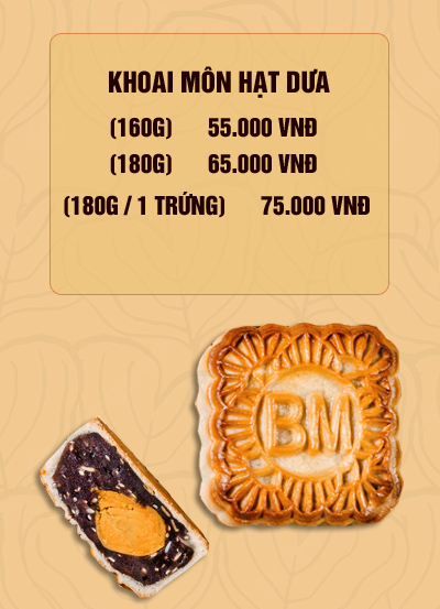 Bánh khoai môn hạt dưa